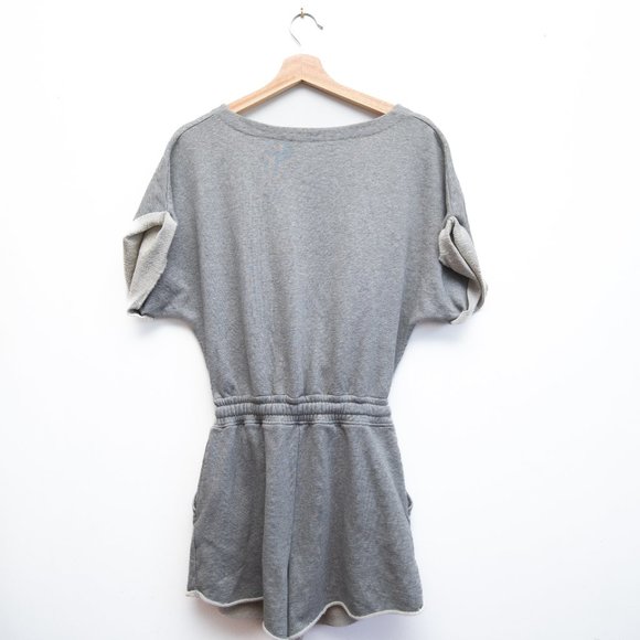 Alexander Wang Heather Gray Tie Front Romper - Picture 5 of 7
